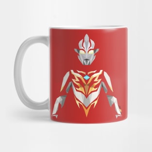 Ultraman Mebius Burning Brave (Low Poly Style) Mug